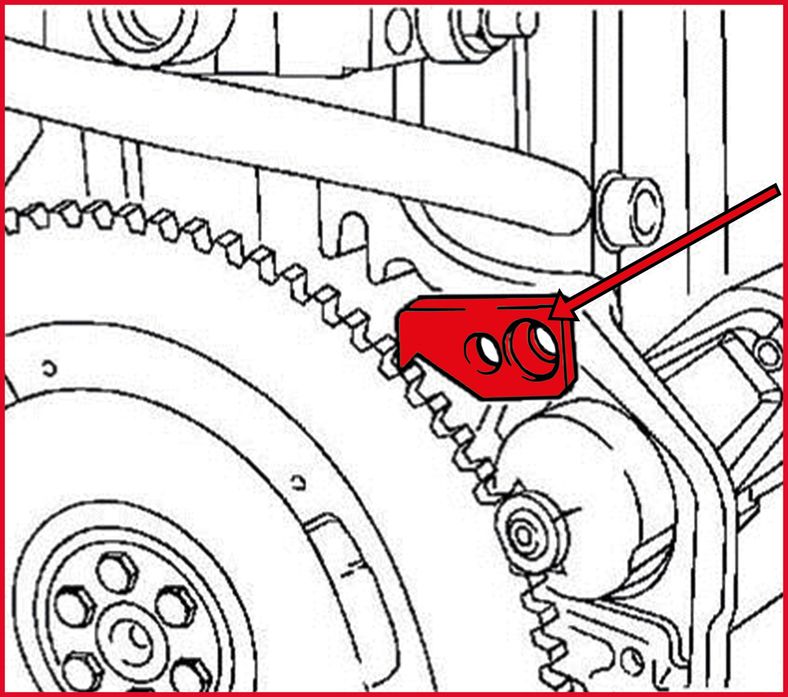 KS TOOLS Svänghjul-fixeringsverktyg