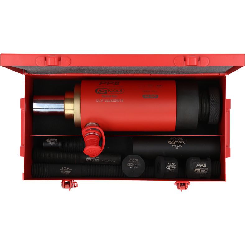 KS TOOLS Tryck- och drag-hydraulcylinder-sats, 16 ton, 10-delars