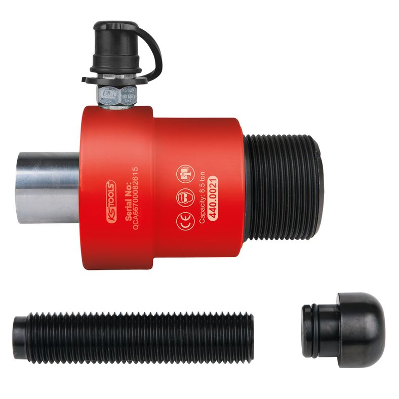 KS TOOLS Tryck- och drag-hydraulcylinder-sats, 8,5 ton, 4-delars
