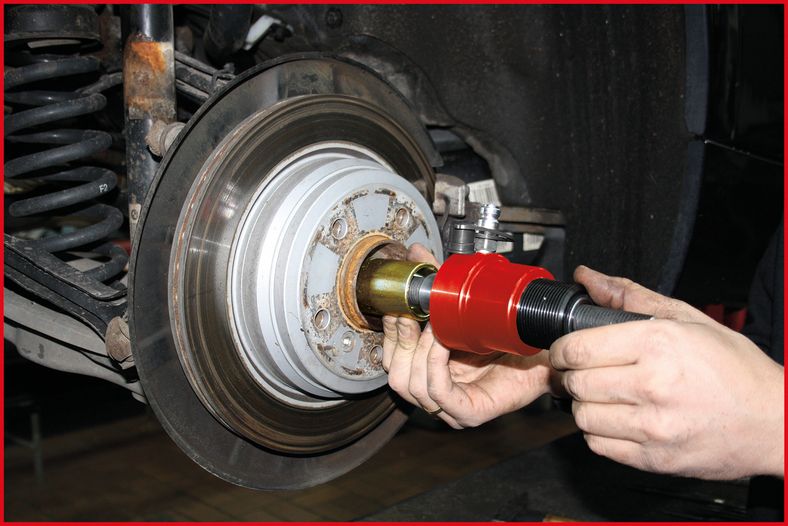 KS TOOLS Tryck- och drag-hydraulcylinder-sats, 8,5 ton, 4-delars