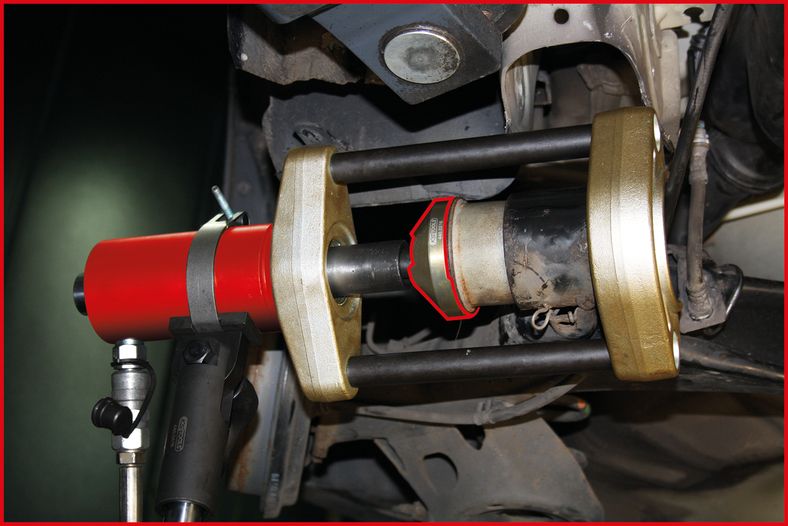 KS TOOLS Bakaxelbussning-sats för Volkswagen / Audi / Seat / Škoda, 4-del KS440.0210