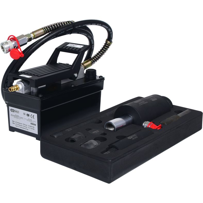 KS TOOLS Hydraulenhet 16 ton, med lufthydraulpump, 13-delars