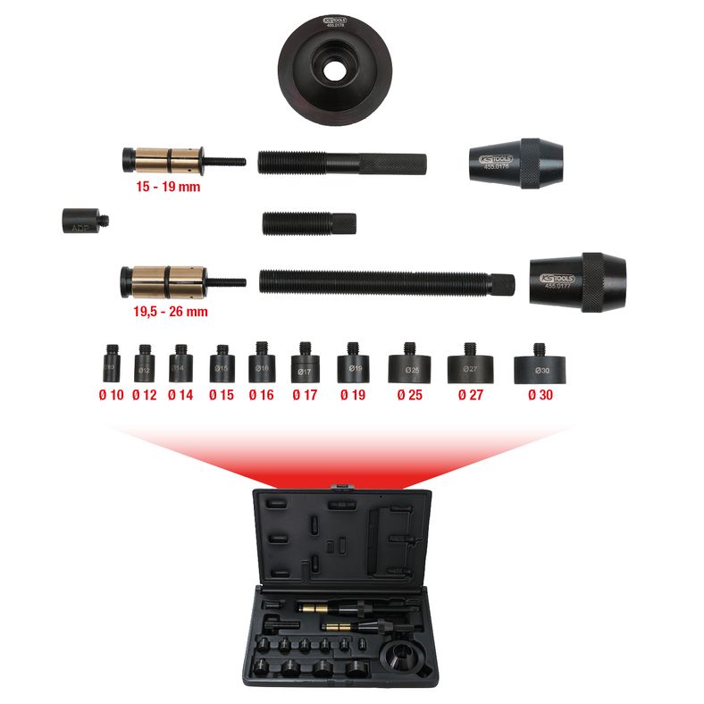 KS TOOLS Universell-kopplings-centrerings-verktygs-sats Ø 15,0 26,0 mm, 1