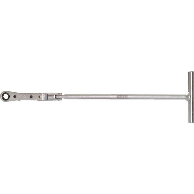 KS TOOLS Glödstift-T-handtag-ringspärr-lyftskallra, 8 mm