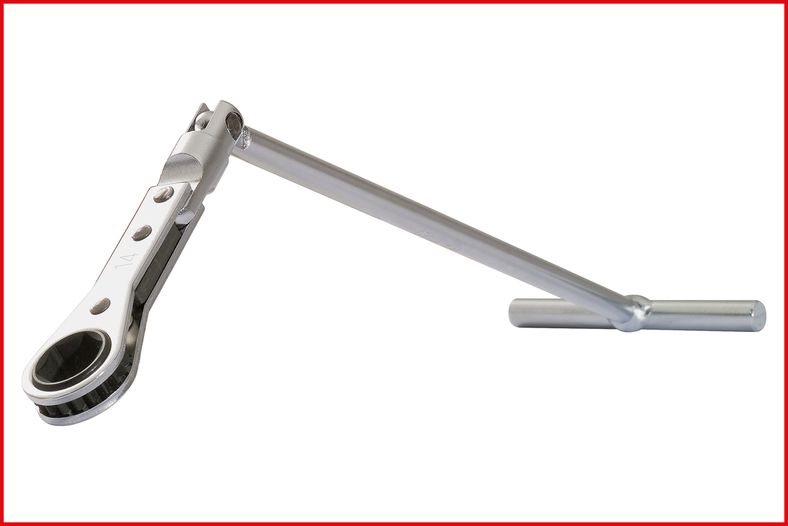 KS TOOLS Glödstift-T-handtag-ringspärr-lyftskallra, 8 mm