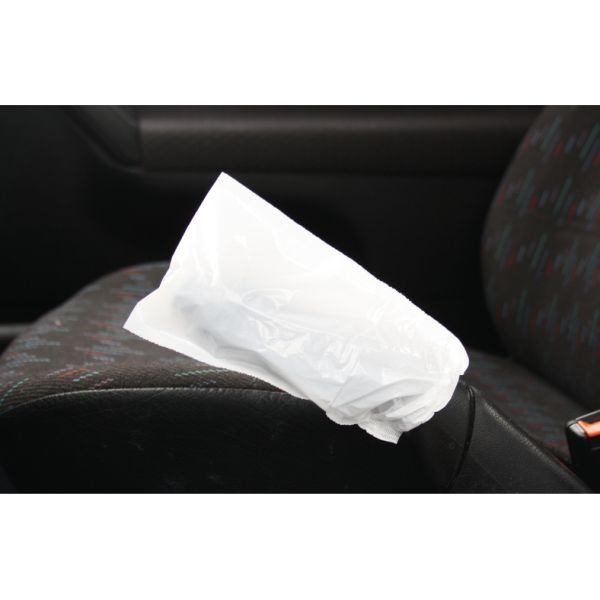 KS TOOLS Engångs-handbromsspakskydd, vitt, 500 stycken