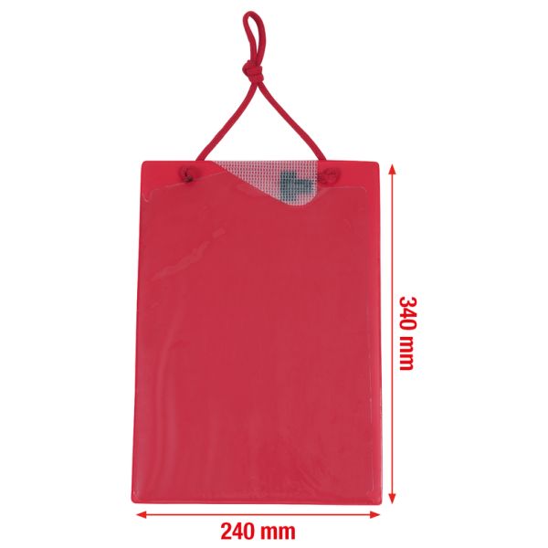 KS TOOLS Verkstad-uppdragsficka DIN A4, röd