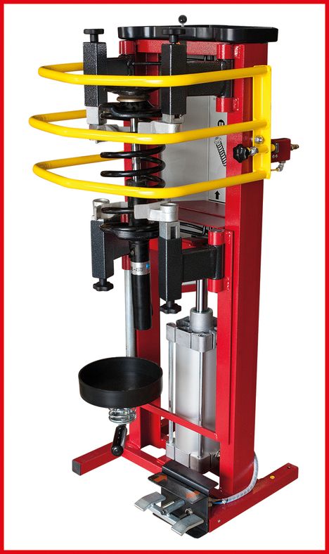 KS TOOLS Stationär Tryckluft-ställ-fjäderspännare, max. 10 bar