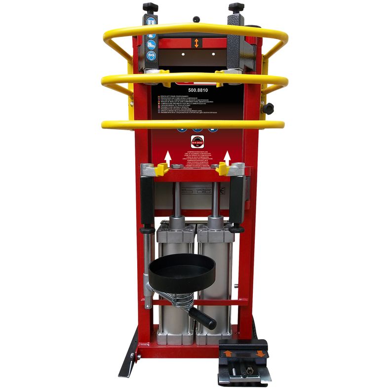 KS TOOLS Stationär fjäderspännare Tryckluft-ställ-fjäderspännare med dubbelcylinder