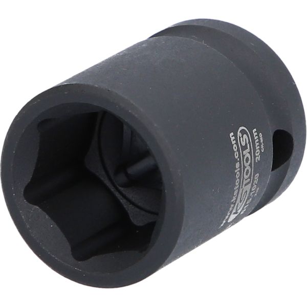 KS TOOLS 1/2" 6-kants krafthylsa 20mm
