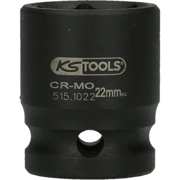 KS TOOLS 1/2" 6-kants krafthylsa 22mm