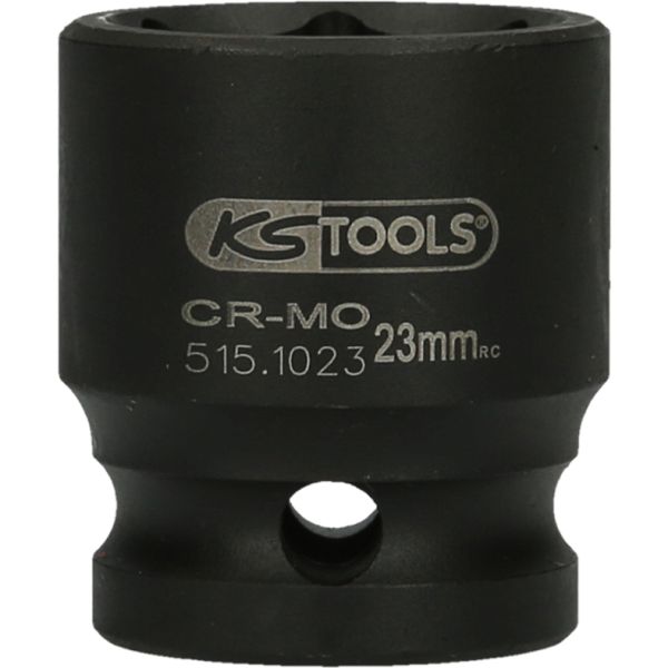 KS TOOLS 1/2" 6-kants krafthylsa 23mm