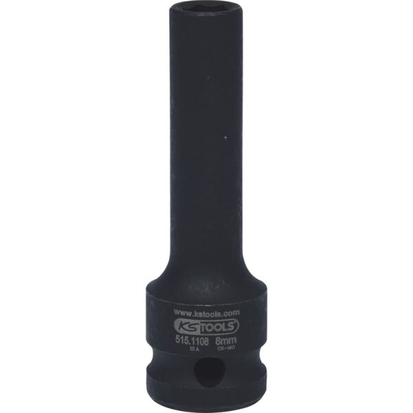 KS TOOLS 1/2" 6-kants krafthylsa Lång, 8mm