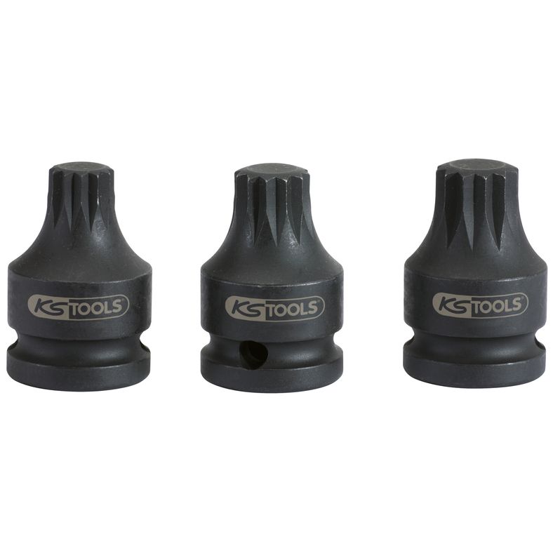 KS TOOLS 1/2” Kraft Bithylsa XZN, kort, M16