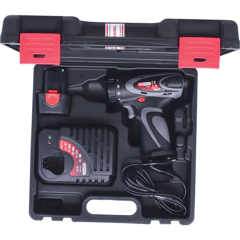 KS TOOLS batteridriven-slag-skruvmejsel, 1/4" 24Nm, 400 varv/min 10,8V,