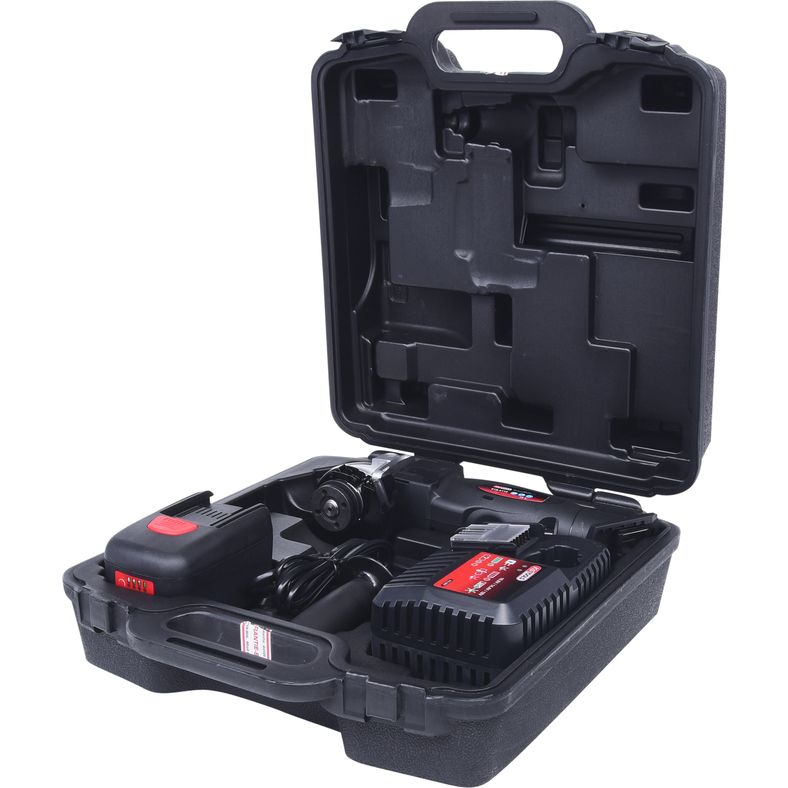 KS TOOLS Batteridriven-vinkelslipare 7000 varv/min med 1 uppladdningsbart