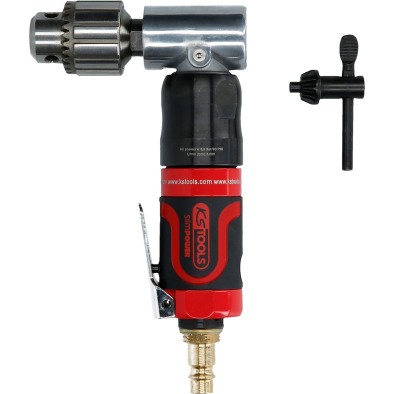 KS TOOLS SlimPOWER mini-tryckluft-vinkelborrmaskin