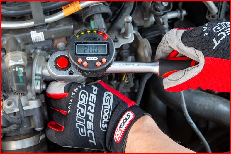 KS TOOLS Digital rotationsvinkelmätare med magnet, Ø 55,0 mm