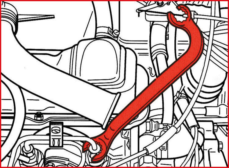KS TOOLS Dubbel ringnyckel för insprutningledningar