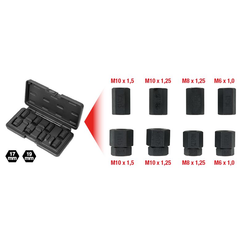 KS TOOLS Ståbult ur- och invridareverktyg-sats, 12-delars