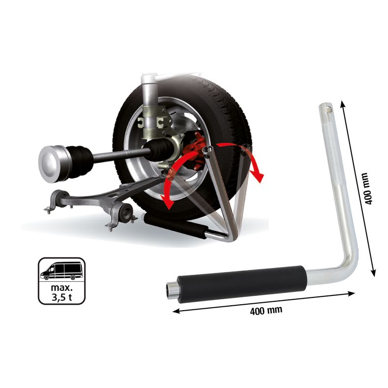 KS TOOLS Axelspeltestare