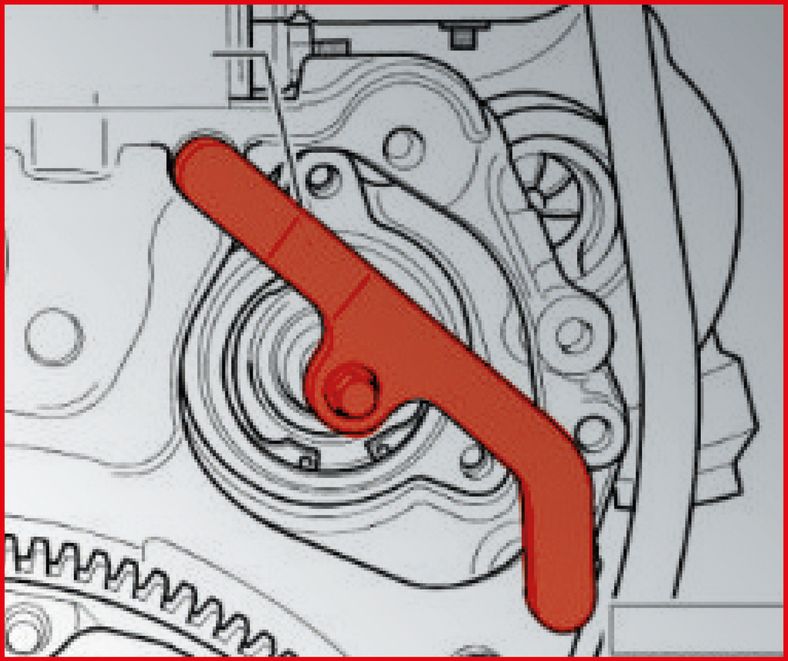 KS TOOLS VW vattenpump-avmonterings-verktygssats, 3-delars
