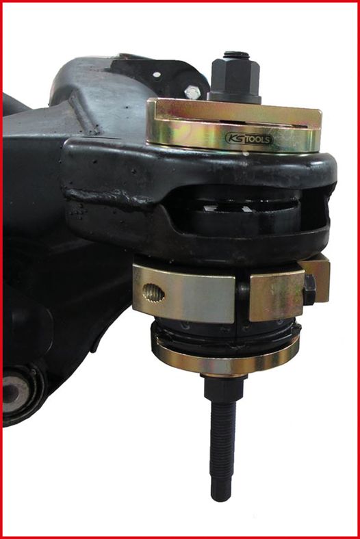 KS TOOLS Silentlagerverktyg-sats för BMW bakaxel, 13-delars