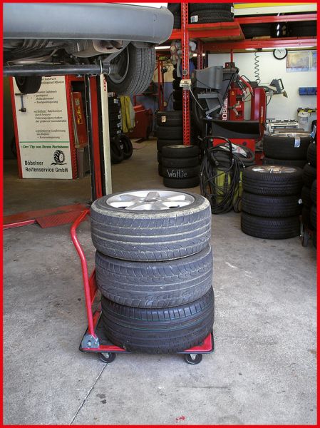 KS TOOLS plattformsvagn för lager och verkstad, 150kg