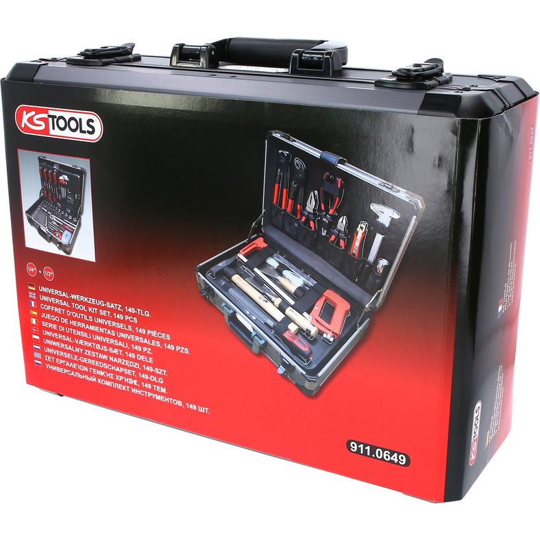 KS Tools Verktygssats 149 delar – Professionell verktygslösning i aluminiumväska