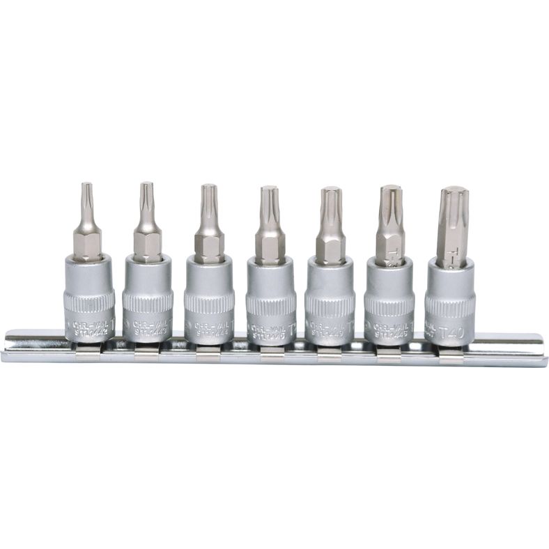 KS TOOLS 1/4" bitshylssats 7-delars T10-T40. KS911.1458