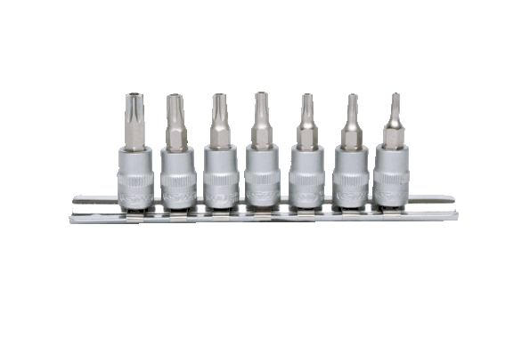 KS TOOLS 1/4" Bitshylssats 7-delars TB10-TB40 med stjärnhål. KS911.1460