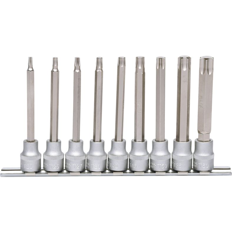 KS TOOLS 3/8" Bitshylssats, TX lång 9-delars T20-T60. KS911.1550