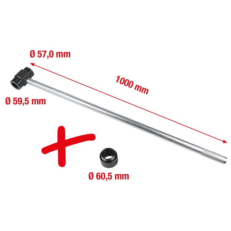 KS TOOLS BMW vibrationsdämpare-hållnyckel-sats, 5-delars