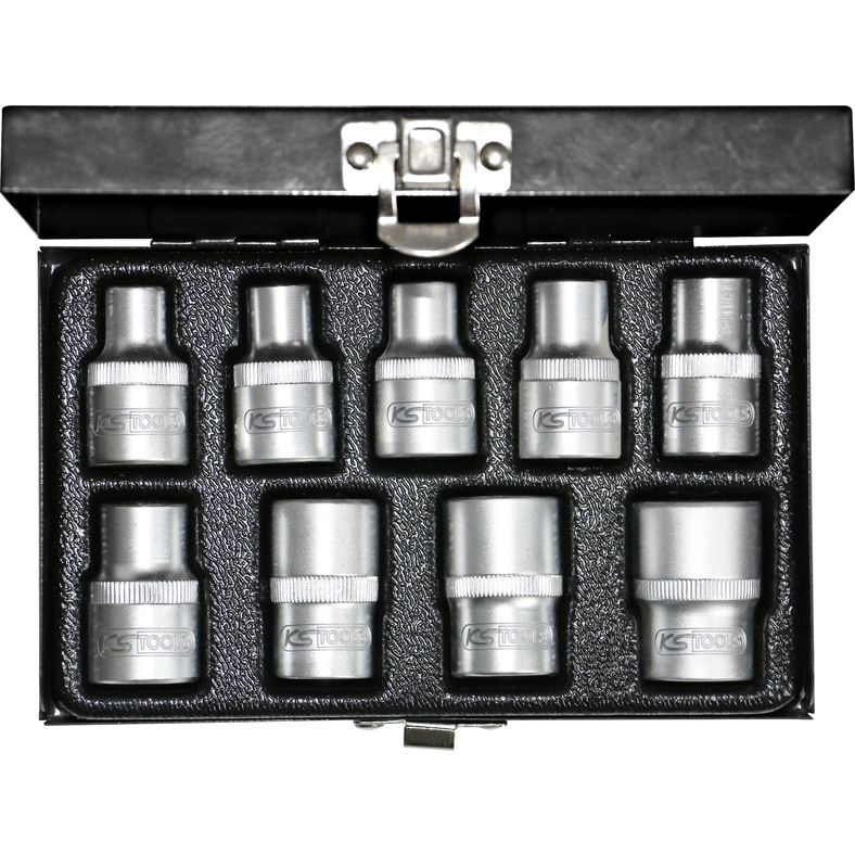 KS TOOLS 1/2" TX-E hylssats 9-delars.E10-E24. KS911.4410