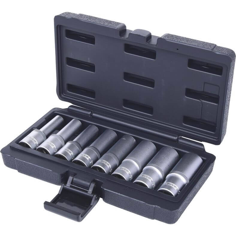 KS TOOLS 1/2" TX-E hylssats, lång 8-delars.E10-E24. KS911.4420