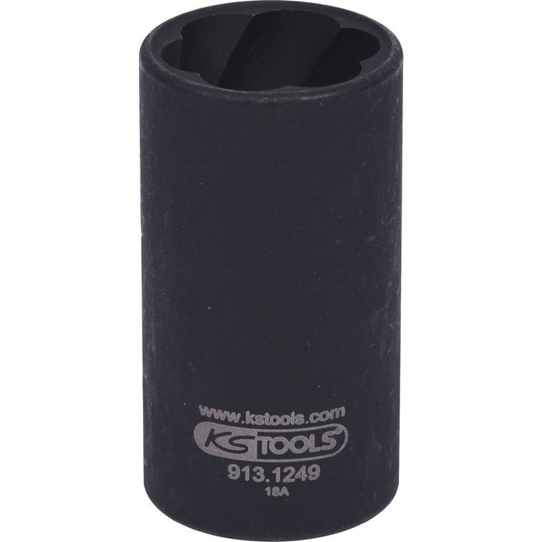 KS TOOLS 1/2" spiralprofil krafthylsa, 19mm, 50mm lång