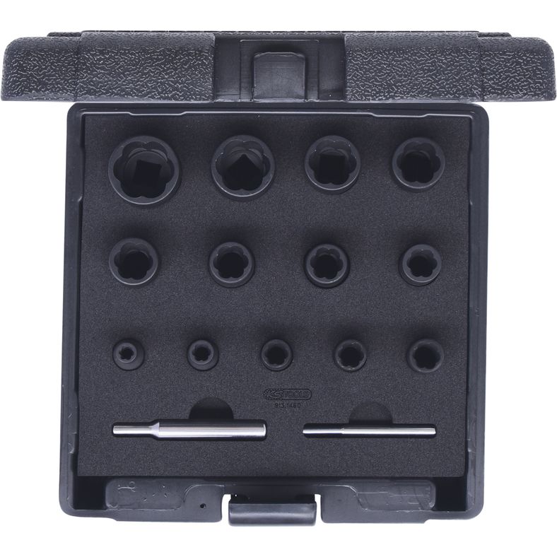 Spiralprofil krafthylssats 1/2, 1/4 KS TOOLS