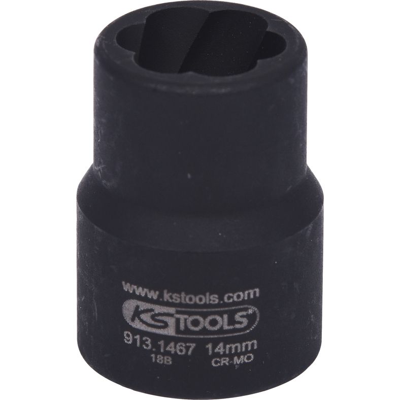 KS TOOLS 1/2" spiralprofil krafthylsa, 14mm