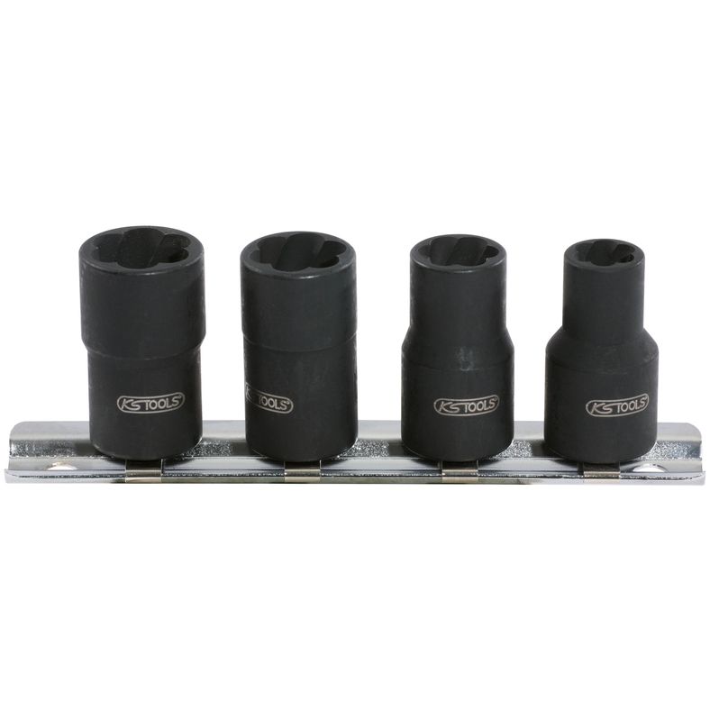 KS TOOLS 3/8" spiralprofil hylssats, 4-delars, 8-13mm