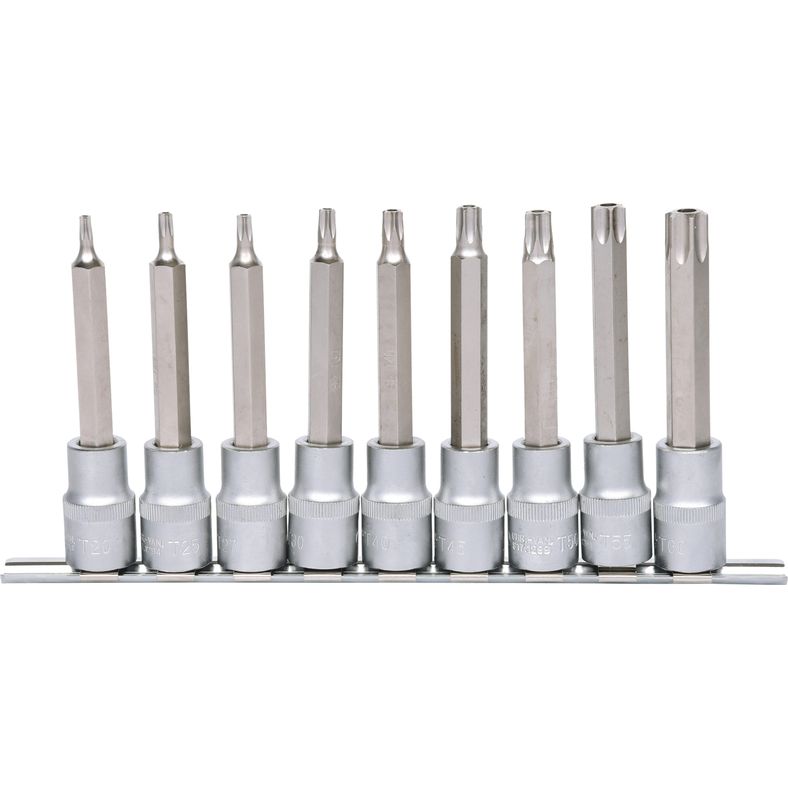 KS TOOLS 1/2" bit-hylssats 9-delars TB20-TB60 med stjärnhål. KS917.1790