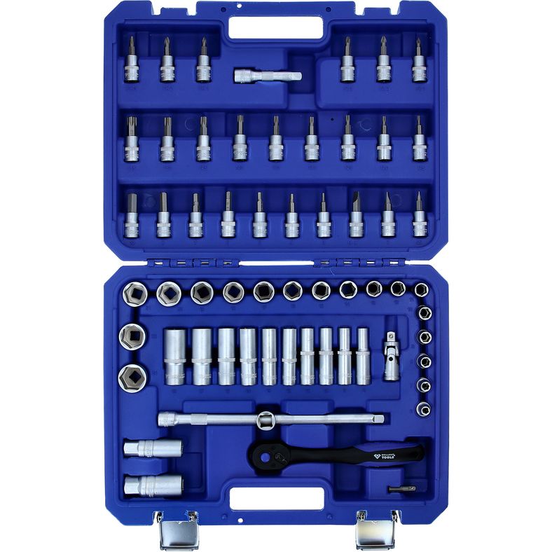 Brilliant Tools 6-kantshylssats 3/8" – 61 delar