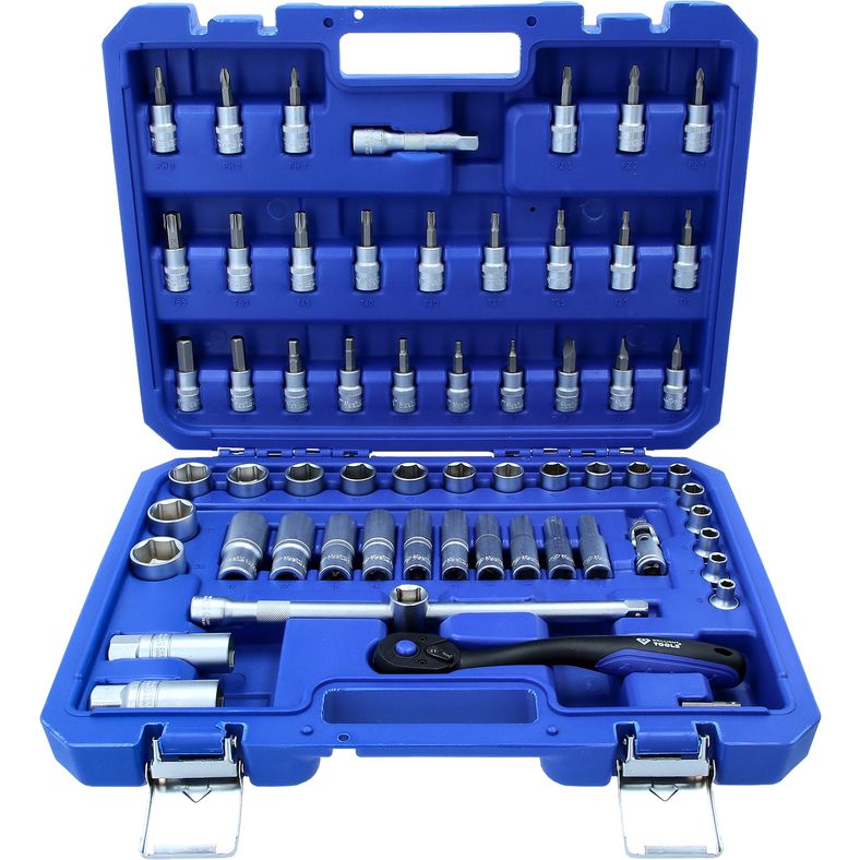 Brilliant Tools 6-kantshylssats 3/8" – 61 delar