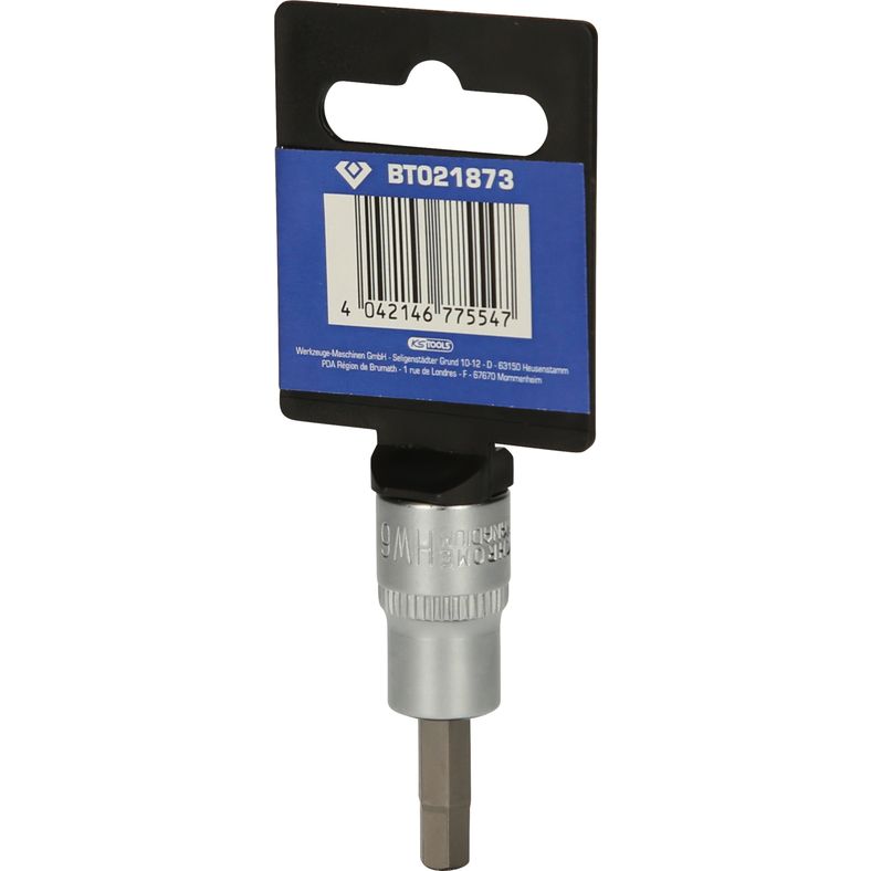 Brilliant Tools Sexkants-hylsa 3/8" insex-kant bit-hylsa, 6 mm BT021873