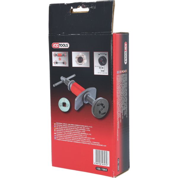 KS TOOLS Universell tryck- och vrid-anordnings-sats, 4-delars
