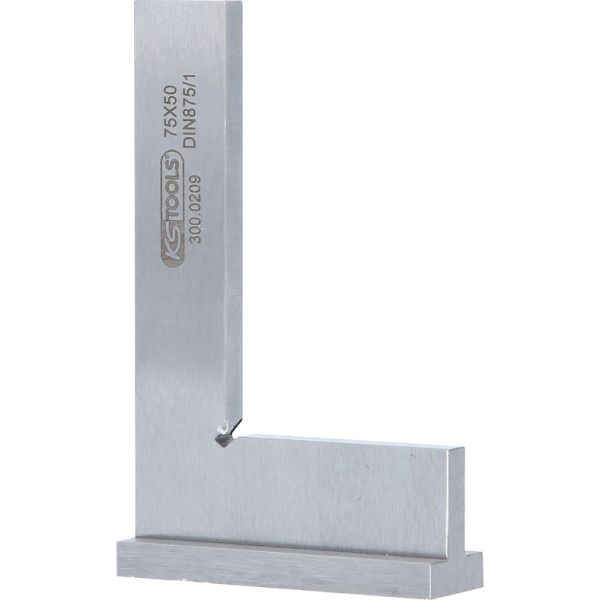 KS TOOLS Vinkelhake kvadrat enligt DIN 875/1, 75mm