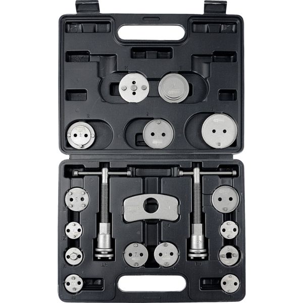 KS TOOLS verktygssats för återställning av bromskolvar, 18-delars.