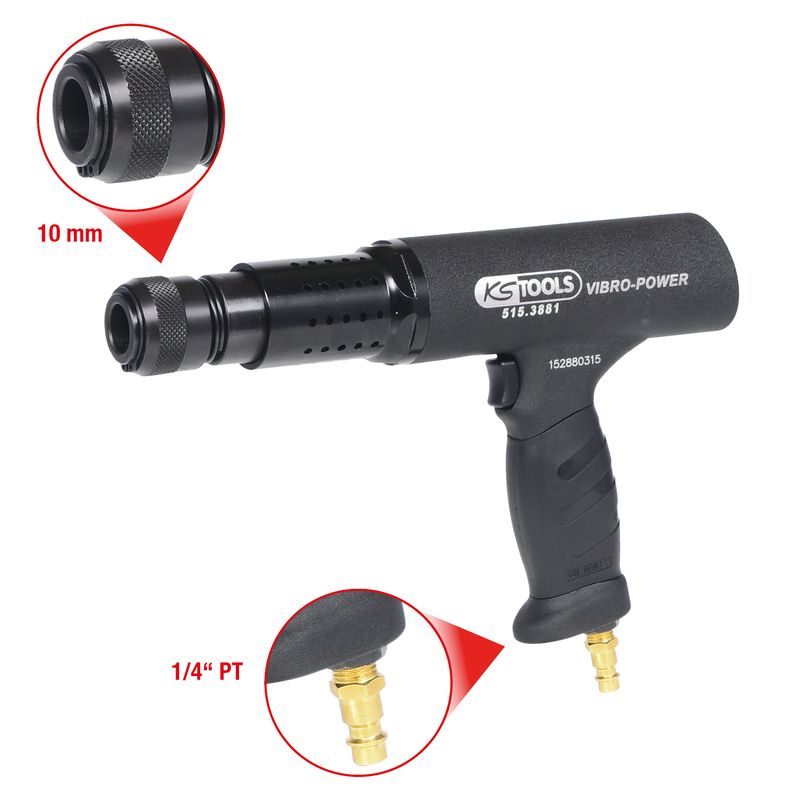 KS TOOLS KS515.3881 Tryckluft-mejselhammare med Belastningssensor