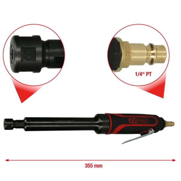 KS TOOLS Stiftslipare med långt skaft