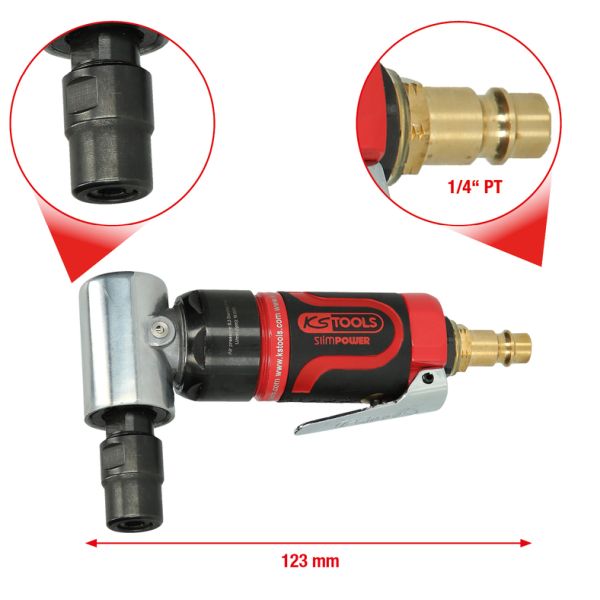 KS TOOLS SlimPOWER mini vinkelstavslipare