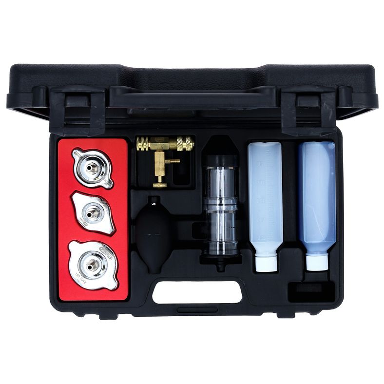 KS TOOLS CO2-cylinderhuvud-läcktest-sats, 8-delars